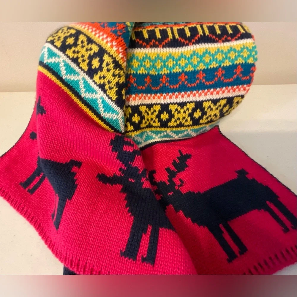 Reversible Scandinavian Winter Scarf (Women, Men, Children)